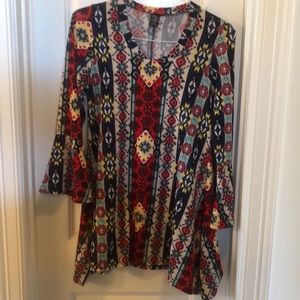 Tunic multi colored